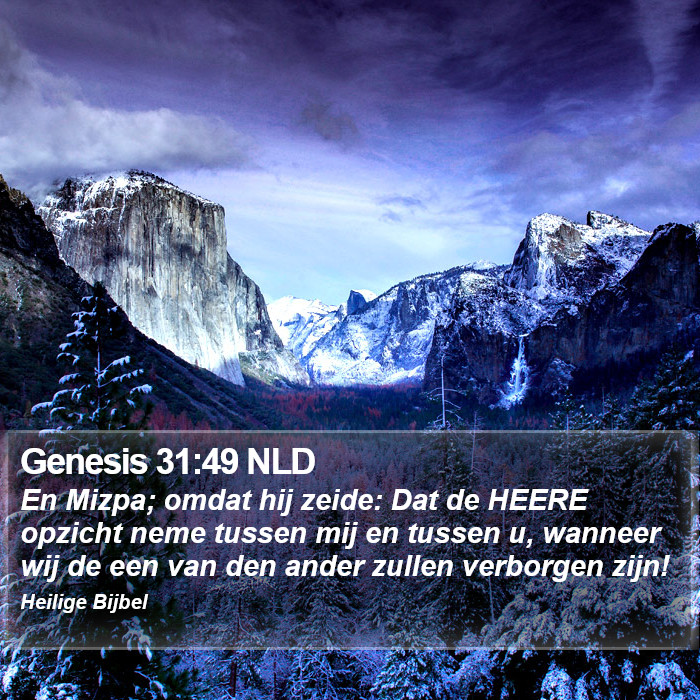 Genesis 31:49 NLD Bible Study