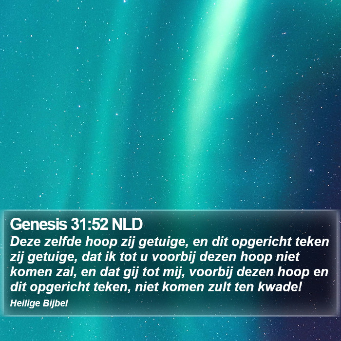 Genesis 31:52 NLD Bible Study