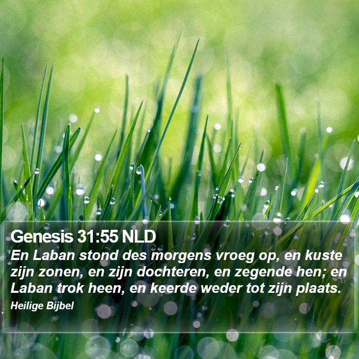 Genesis 31:55 NLD Bible Study