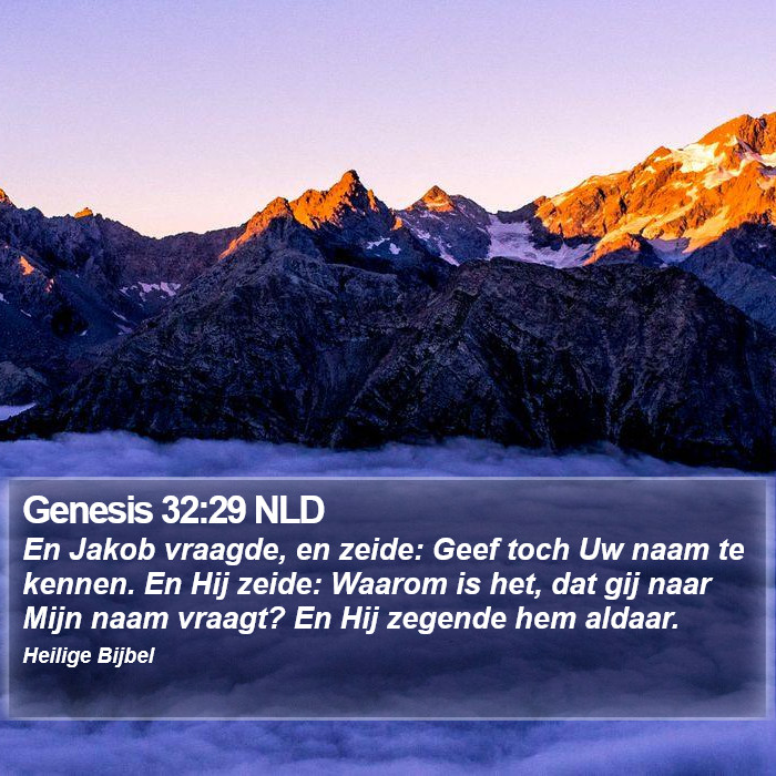 Genesis 32:29 NLD Bible Study