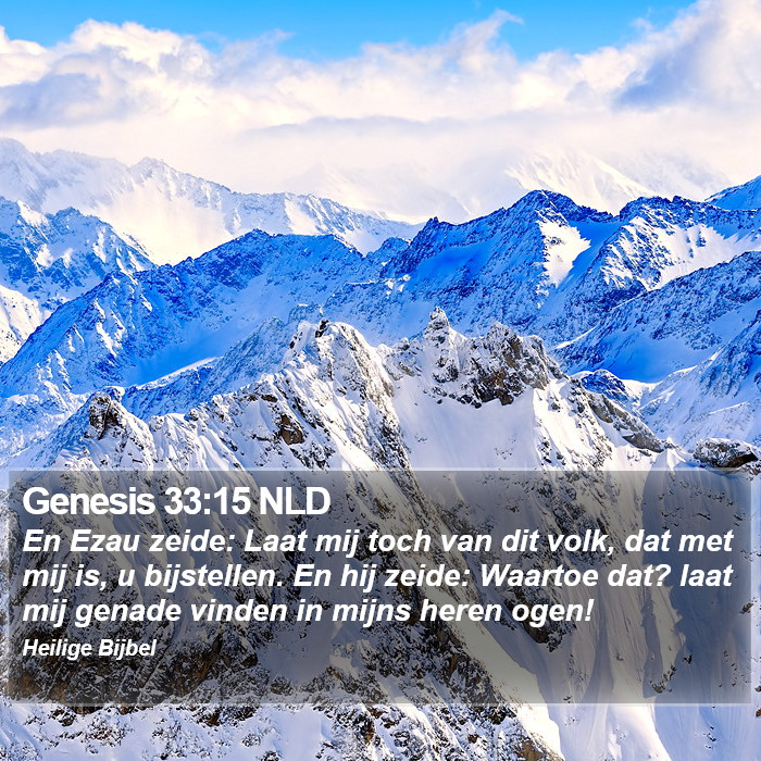 Genesis 33:15 NLD Bible Study