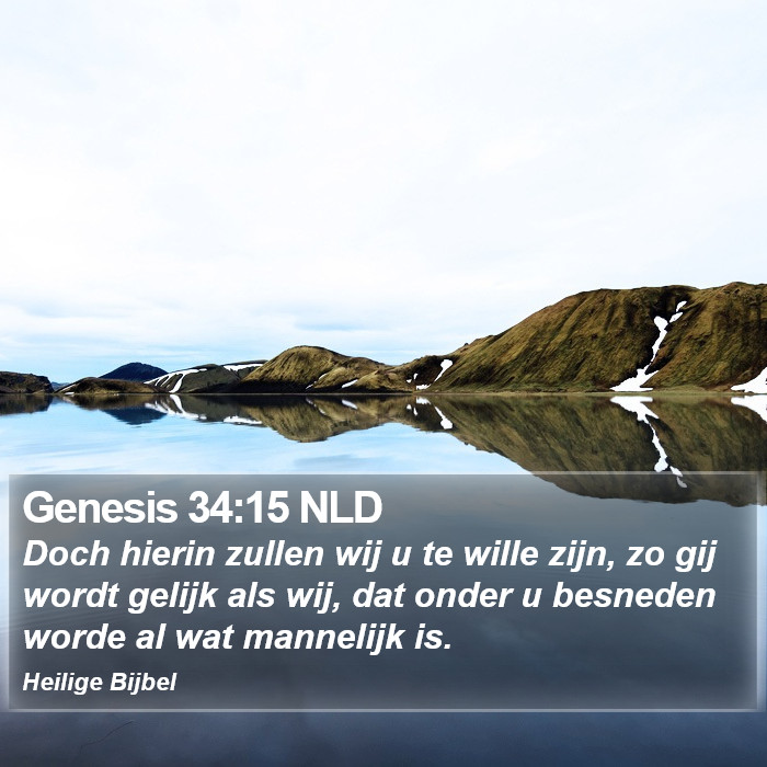 Genesis 34:15 NLD Bible Study
