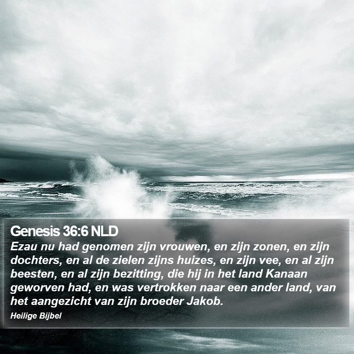 Genesis 36:6 NLD Bible Study