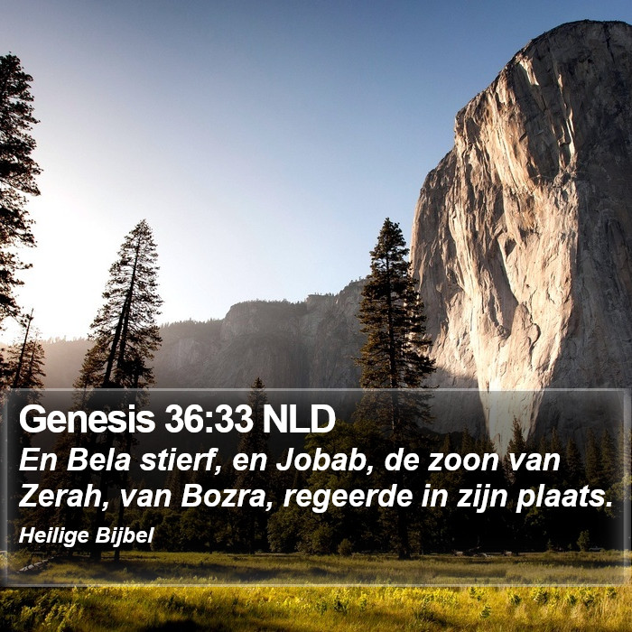 Genesis 36:33 NLD Bible Study