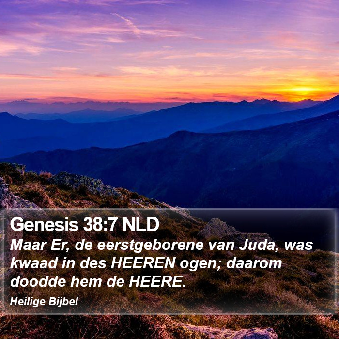 Genesis 38:7 NLD Bible Study