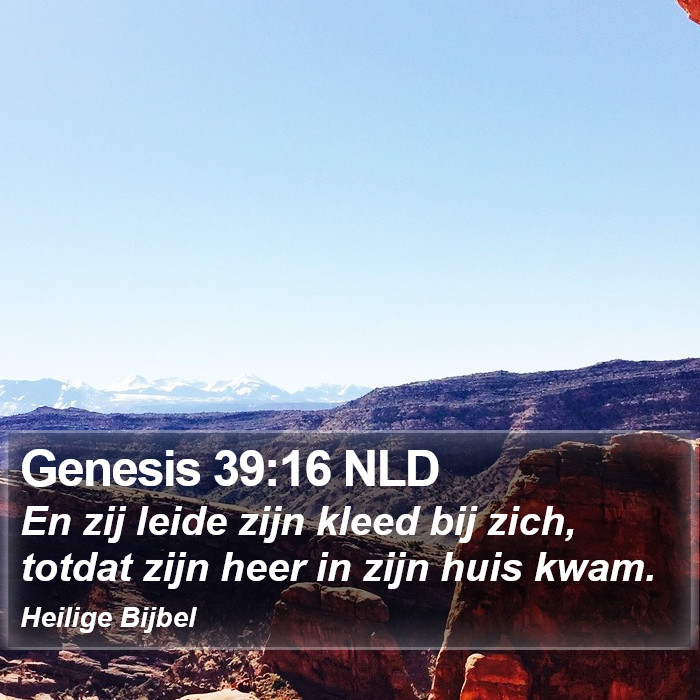 Genesis 39:16 NLD Bible Study