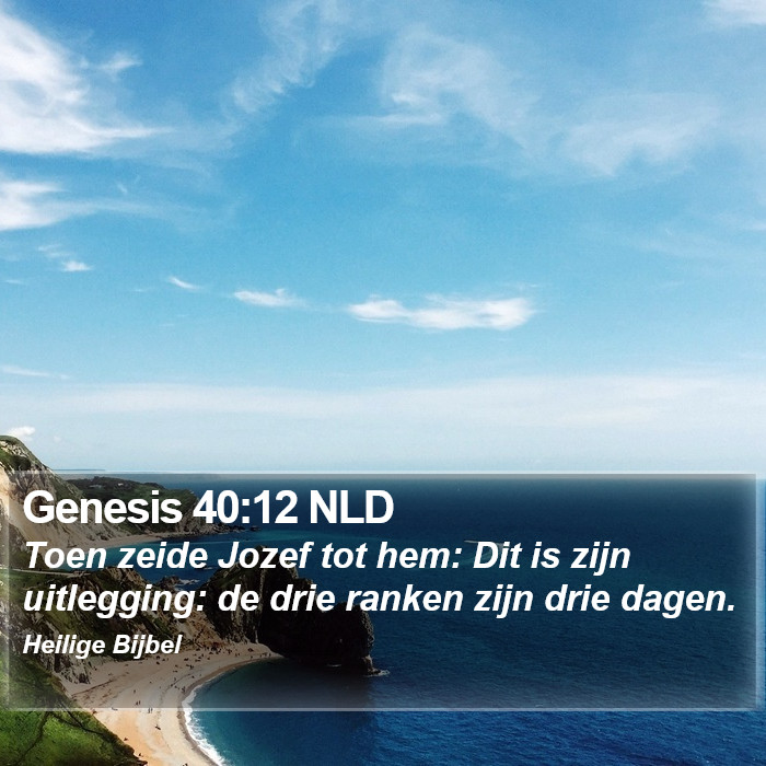 Genesis 40:12 NLD Bible Study