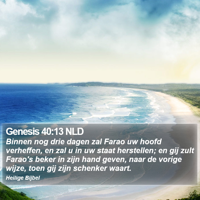 Genesis 40:13 NLD Bible Study