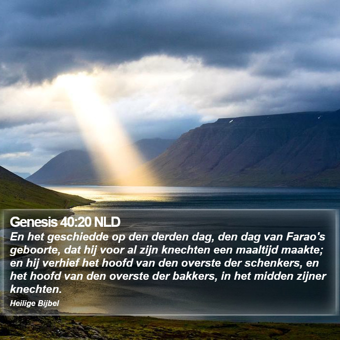 Genesis 40:20 NLD Bible Study