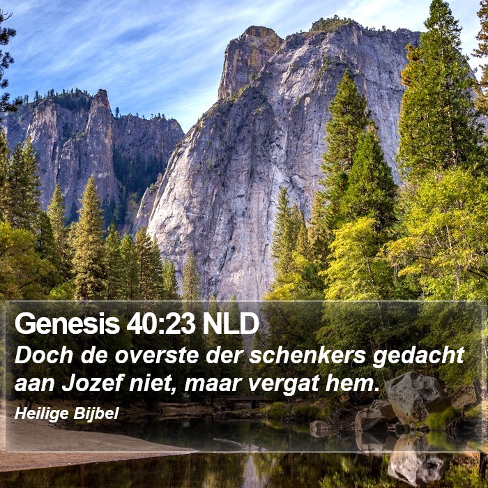 Genesis 40:23 NLD Bible Study