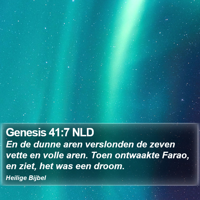 Genesis 41:7 NLD Bible Study