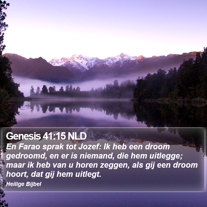 Genesis 41:15 NLD Bible Study