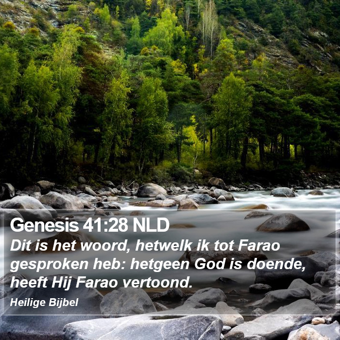 Genesis 41:28 NLD Bible Study