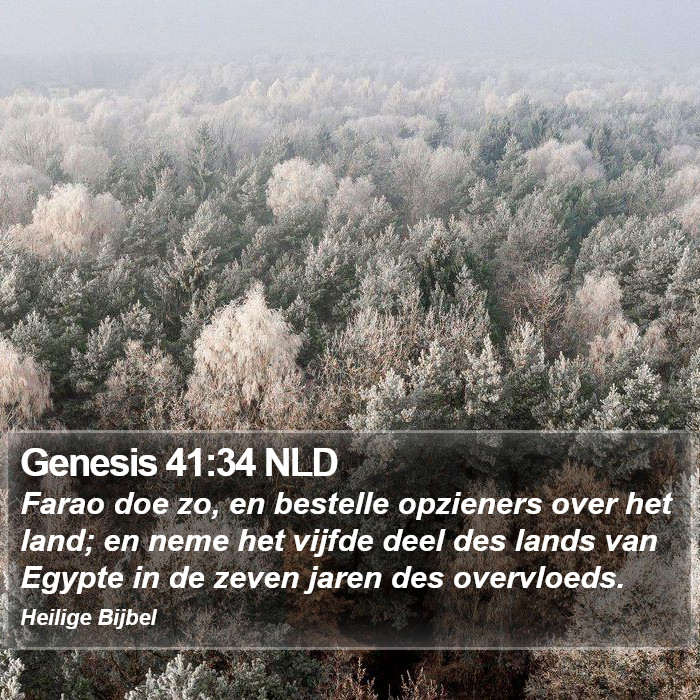 Genesis 41:34 NLD Bible Study