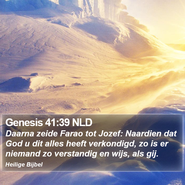 Genesis 41:39 NLD Bible Study