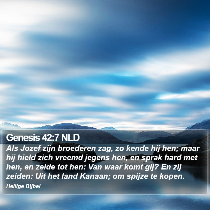 Genesis 42:7 NLD Bible Study