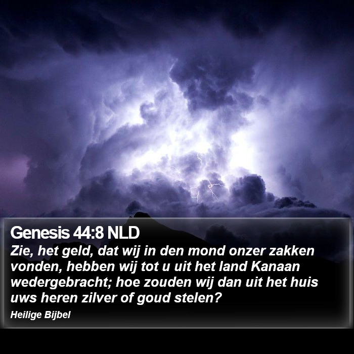 Genesis 44:8 NLD Bible Study