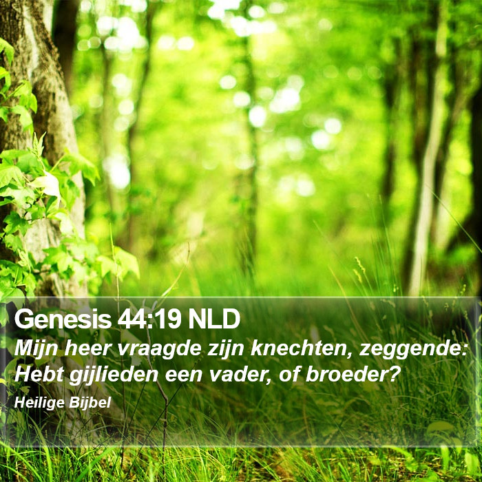 Genesis 44:19 NLD Bible Study