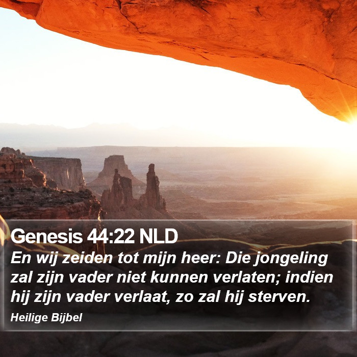 Genesis 44:22 NLD Bible Study