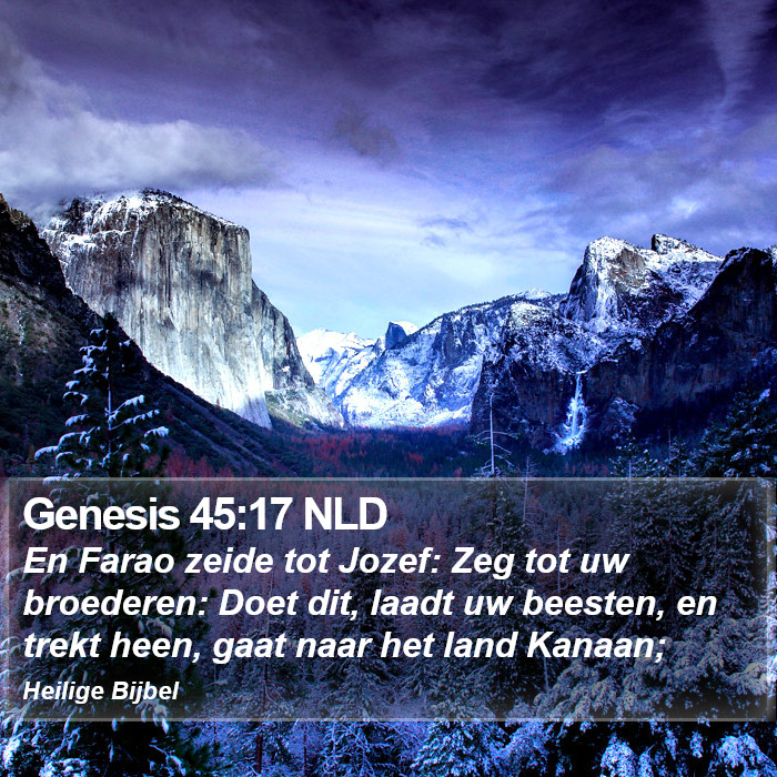 Genesis 45:17 NLD Bible Study