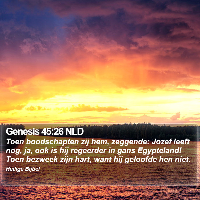 Genesis 45:26 NLD Bible Study