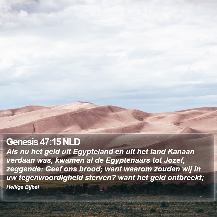 Genesis 47:15 NLD Bible Study