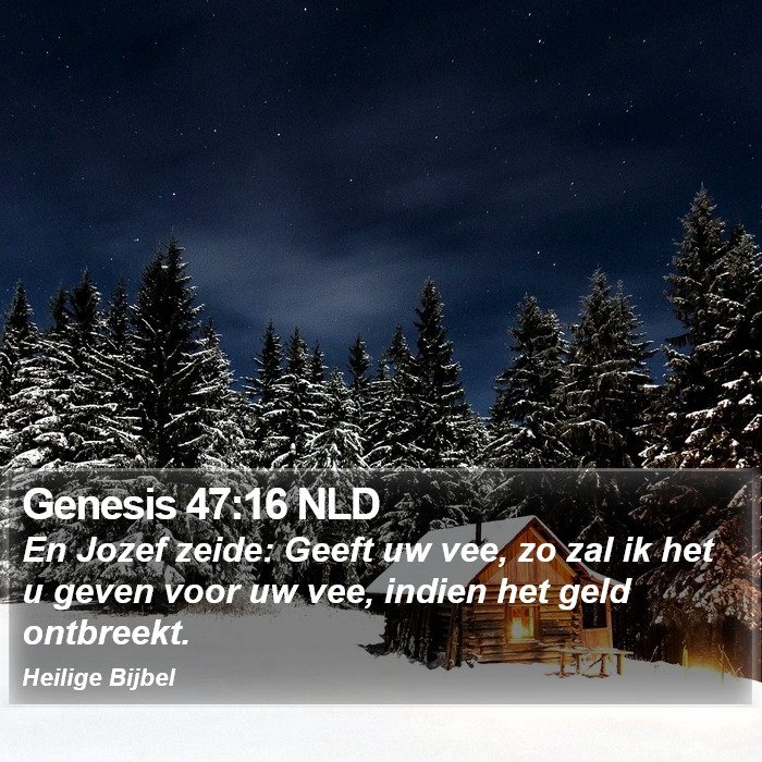 Genesis 47:16 NLD Bible Study