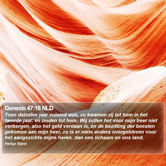 Genesis 47:18 NLD Bible Study