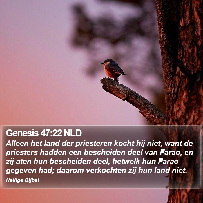Genesis 47:22 NLD Bible Study