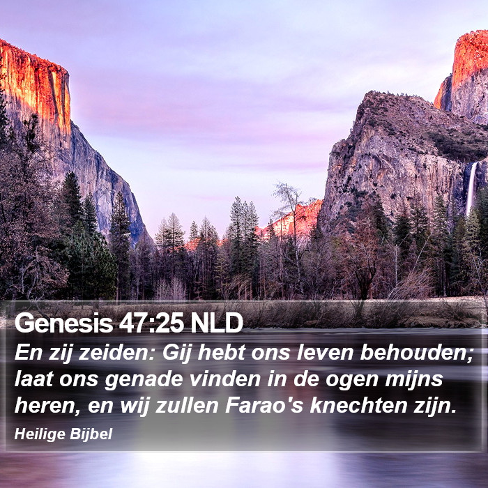 Genesis 47:25 NLD Bible Study