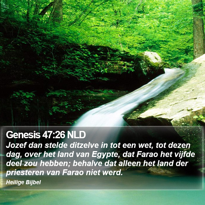 Genesis 47:26 NLD Bible Study