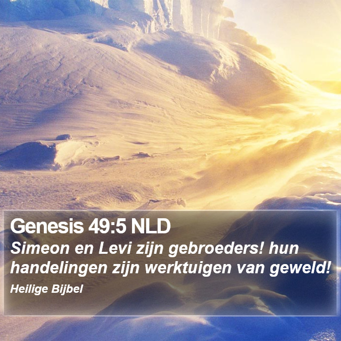 Genesis 49:5 NLD Bible Study