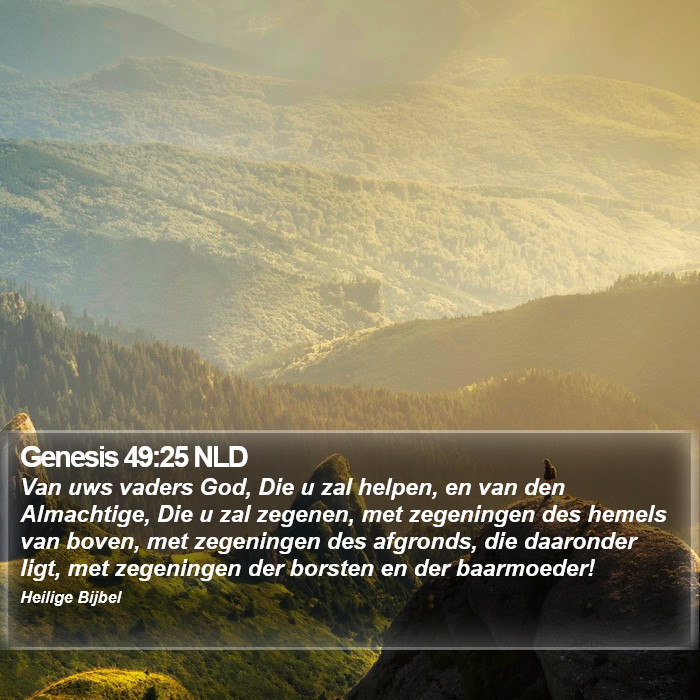 Genesis 49:25 NLD Bible Study