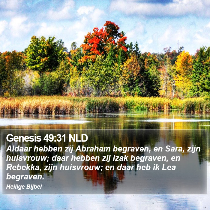 Genesis 49:31 NLD Bible Study