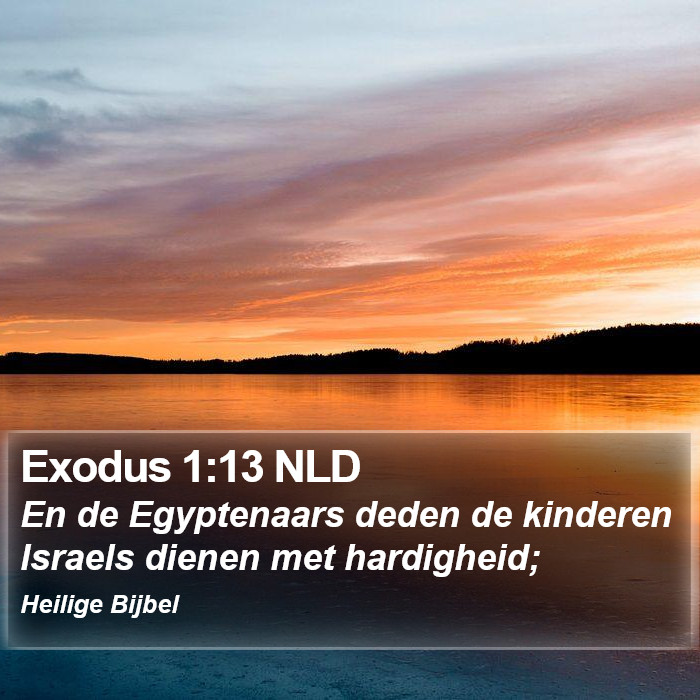 Exodus 1:13 NLD Bible Study