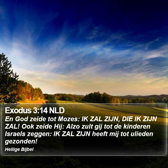 Exodus 3:14 NLD Bible Study