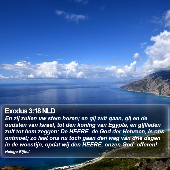 Exodus 3:18 NLD Bible Study