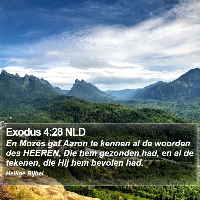 Exodus 4:28 NLD Bible Study