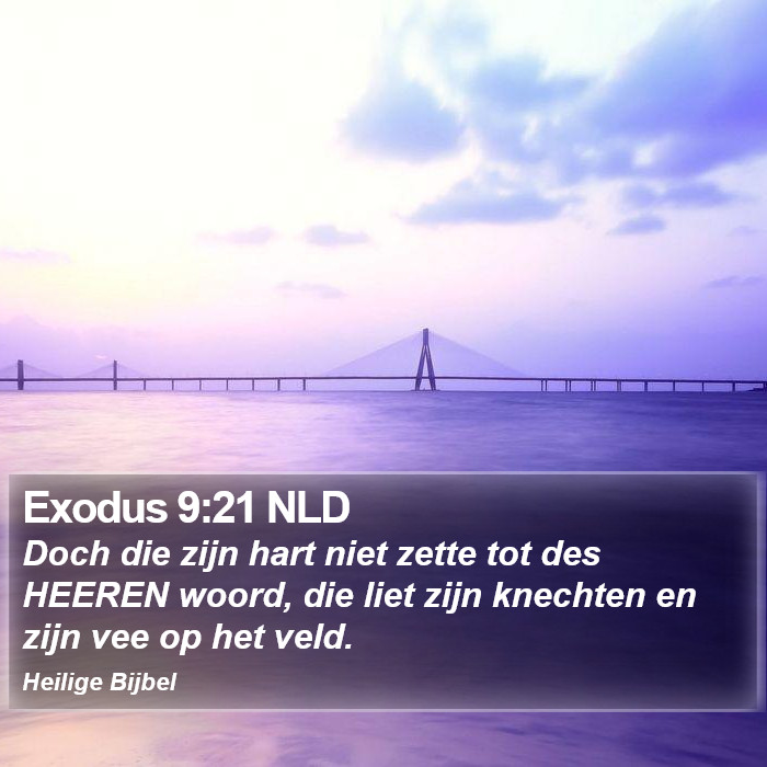 Exodus 9:21 NLD Bible Study