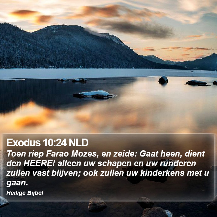 Exodus 10:24 NLD Bible Study