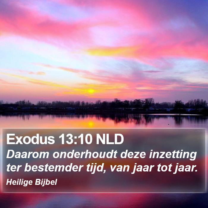 Exodus 13:10 NLD Bible Study