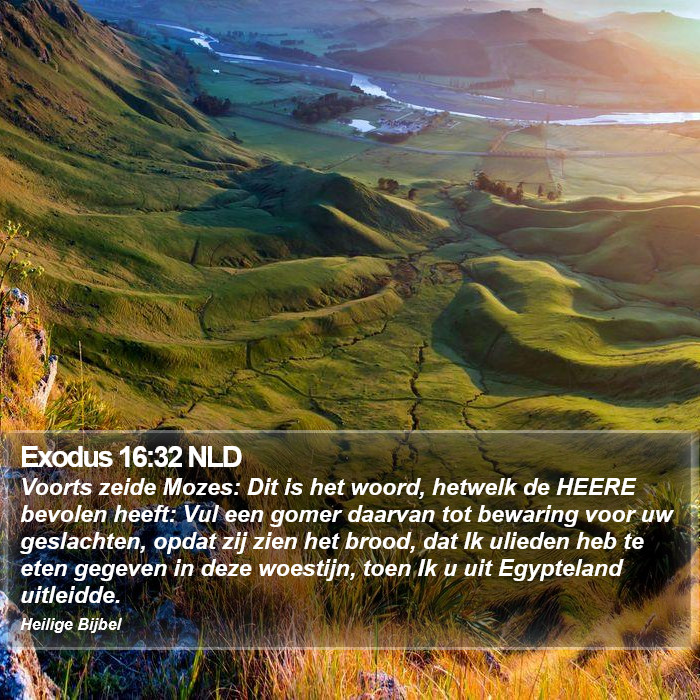 Exodus 16:32 NLD Bible Study
