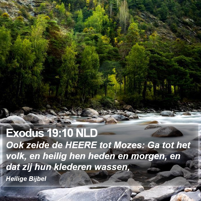 Exodus 19:10 NLD Bible Study