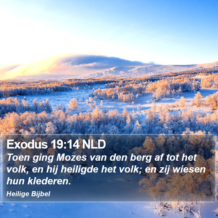 Exodus 19:14 NLD Bible Study