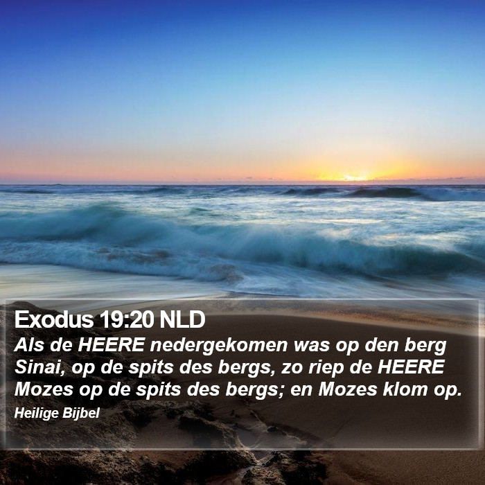 Exodus 19:20 NLD Bible Study