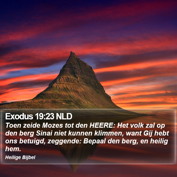 Exodus 19:23 NLD Bible Study