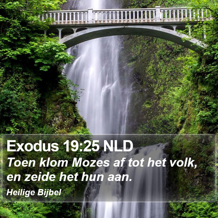 Exodus 19:25 NLD Bible Study