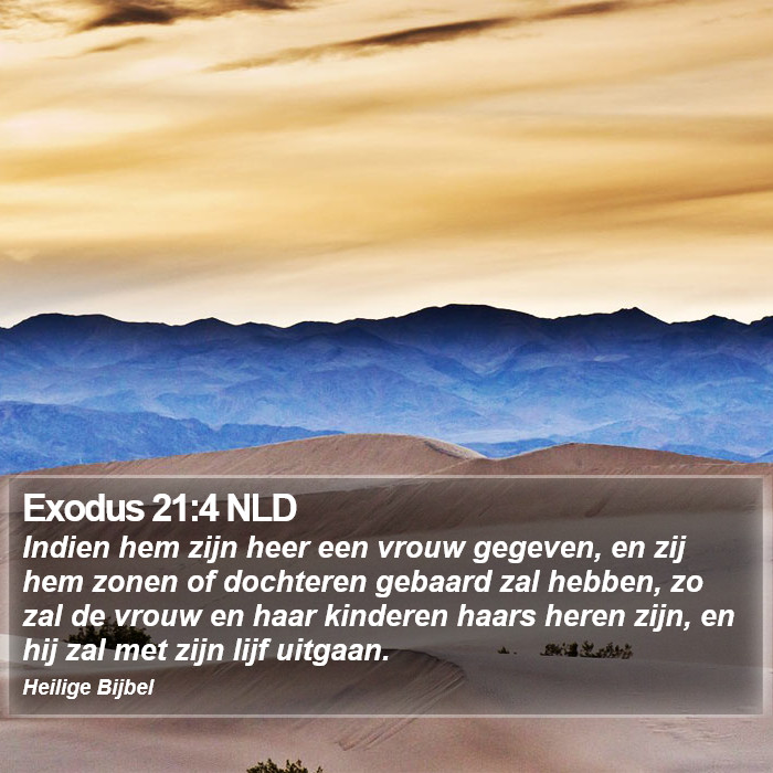 Exodus 21:4 NLD Bible Study