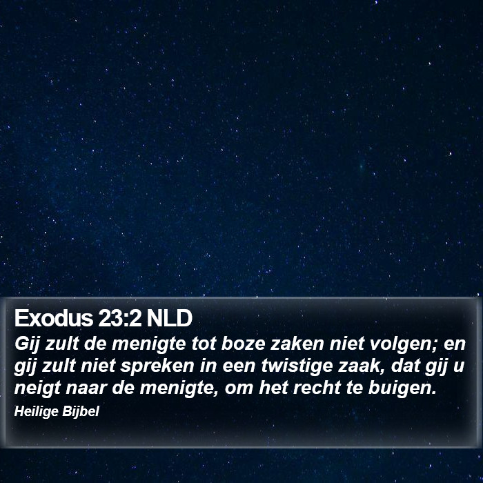 Exodus 23:2 NLD Bible Study