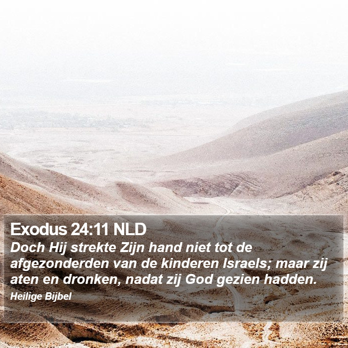 Exodus 24:11 NLD Bible Study